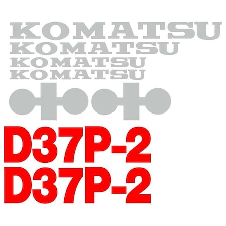 Aftermarket Decal Set KOMD37-2DECALSET